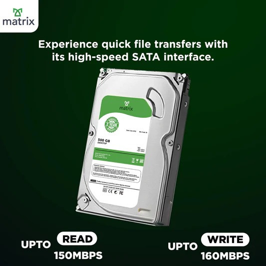 Matrix 500GB SATA Hard Drive