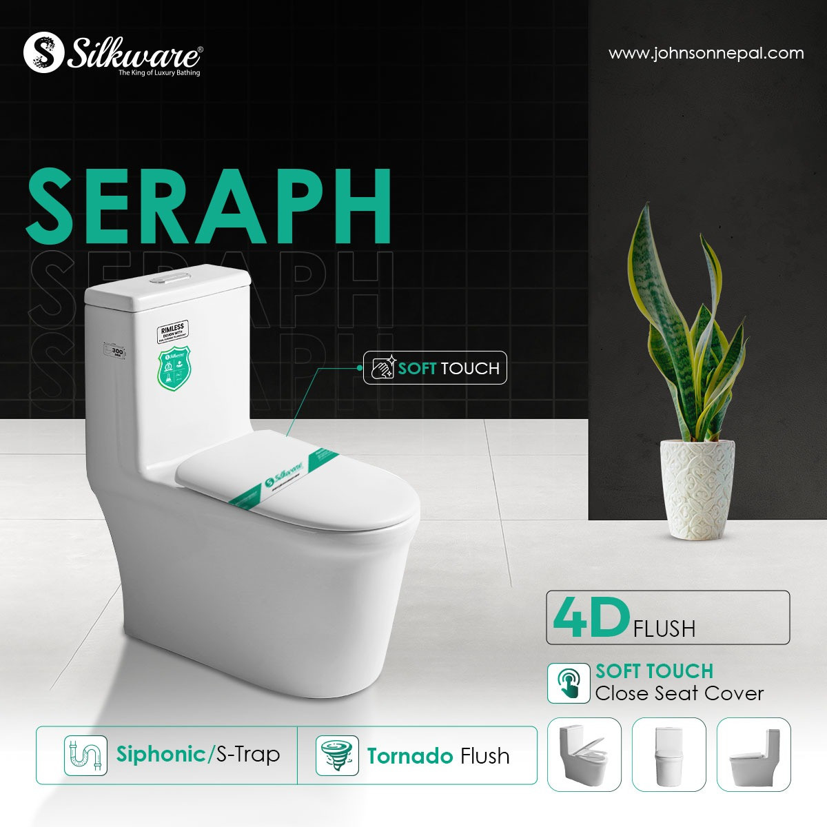 One-Piece Commode Seraph