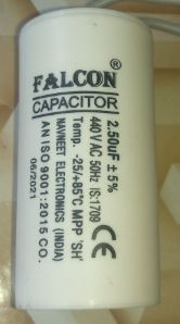 Capacitor 2.5mfd wet type