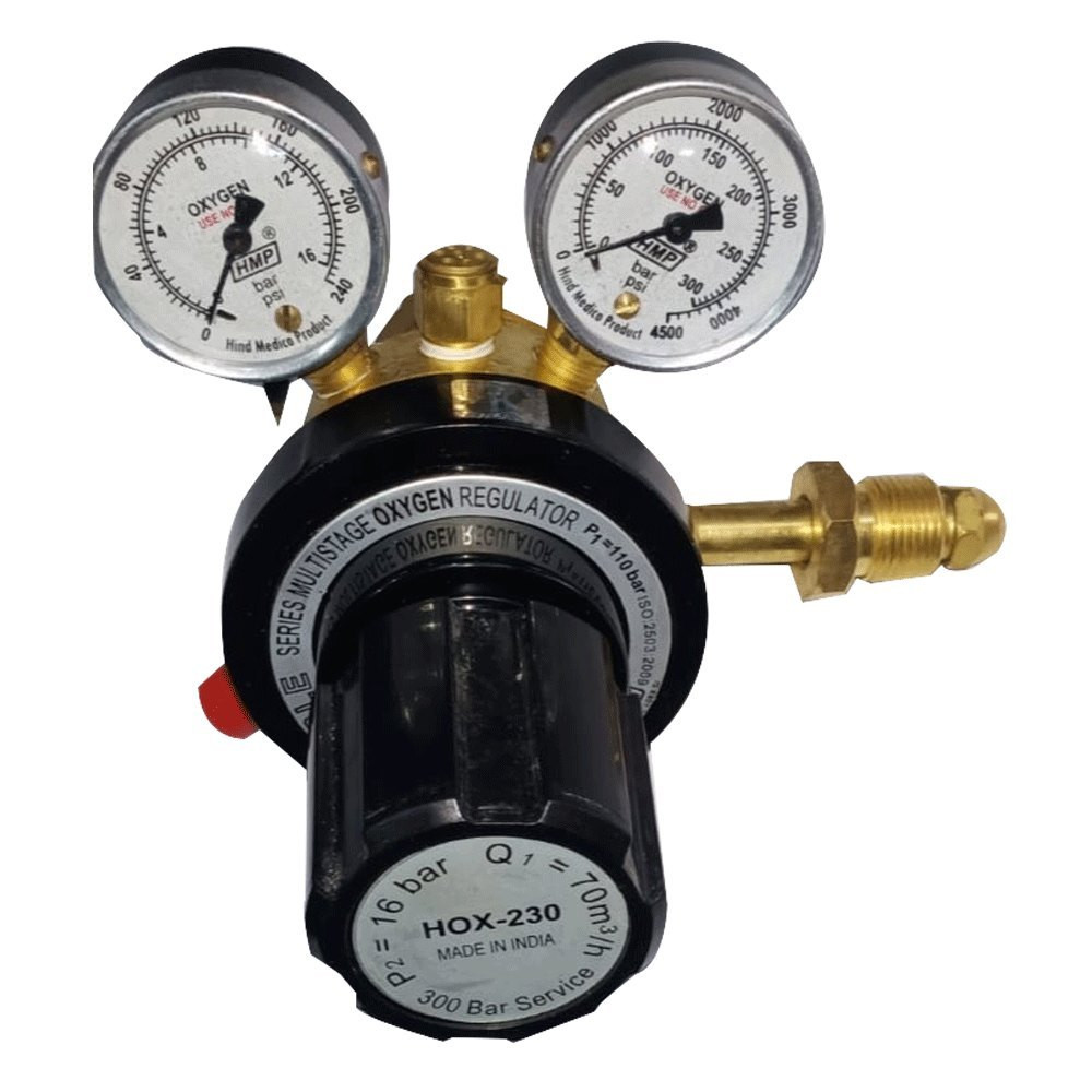 Model: HOX 230, Durable Series  SS Diaphragm  Oxygen  Regulator  "ISI"  &  CE Certified