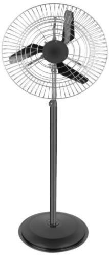 24 Inches Pedestal Power Stand Wind Fan with 600mm Sweep