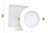 Infinity 6W Solo Square Recess Led Panel Light 6500K,3000K