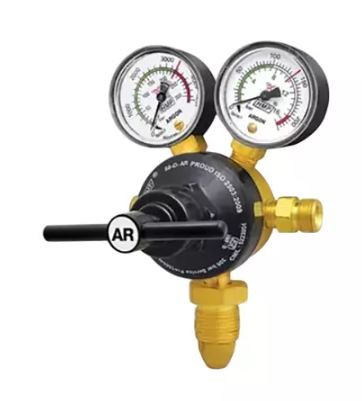 Model: 50-D-AR (PROUD), Single Stage Double Gauge Argon Regulator "ISI" & CE Certified