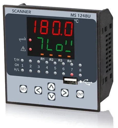 MS 1248U 8 Channel Data Logger, 96(h)x96(w)x50(d) Mm